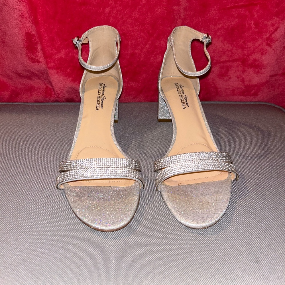 silver prom/event heels!!!